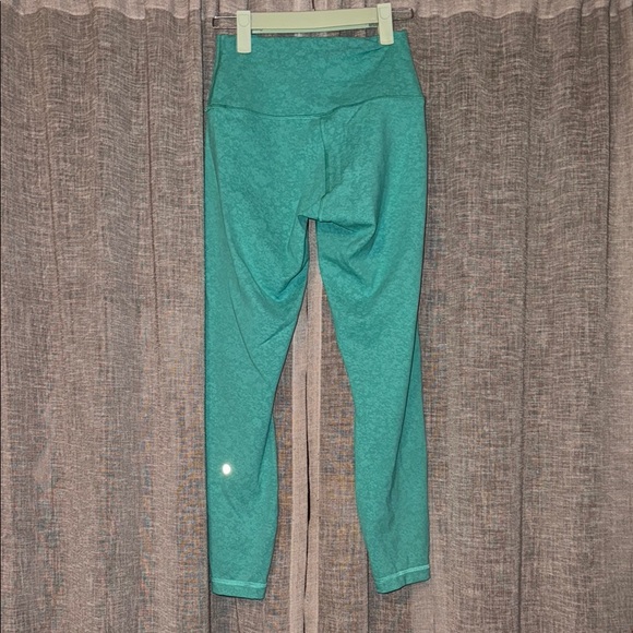 Lululemon Leggings Wunder Train High-Rise Teal Athletic Leggings 24” Size 6 - Picture 6 of 6